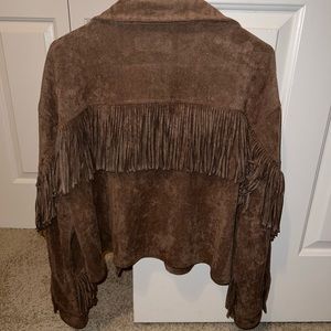 Blank NYC fringe jacket